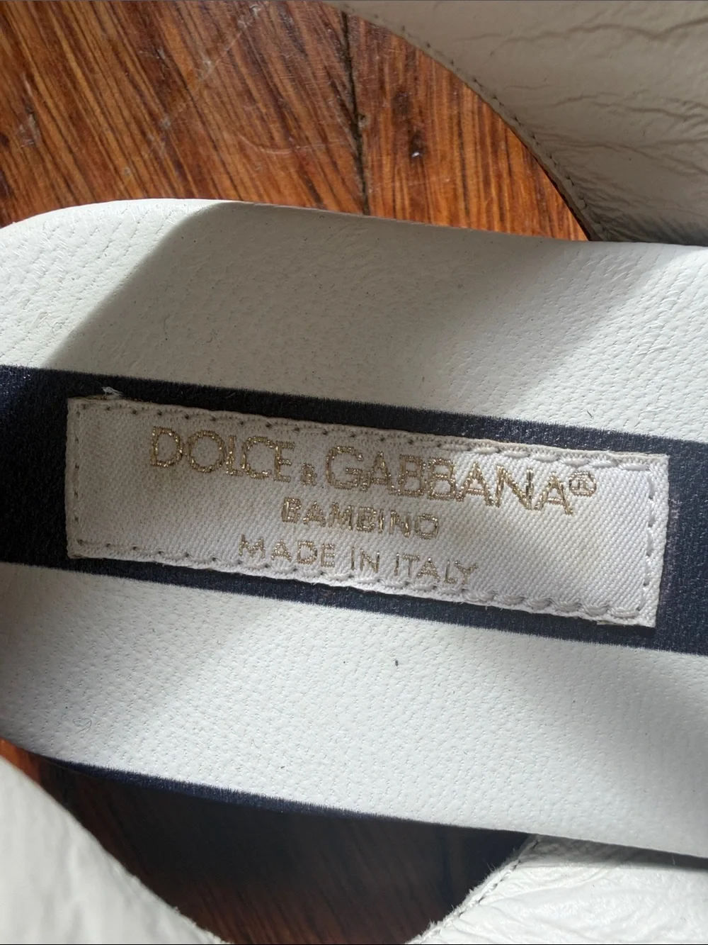 Dolce & Gabbana Kids Navy and White Star Sandals